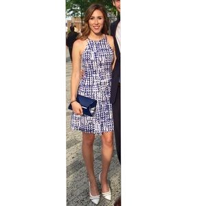 Size 0 Blue and White Cocktail Dress